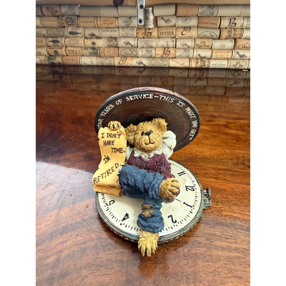 Boyds Bears Bearstone Hardley Hasslefree Chairman of The Bored 228363 Figurine